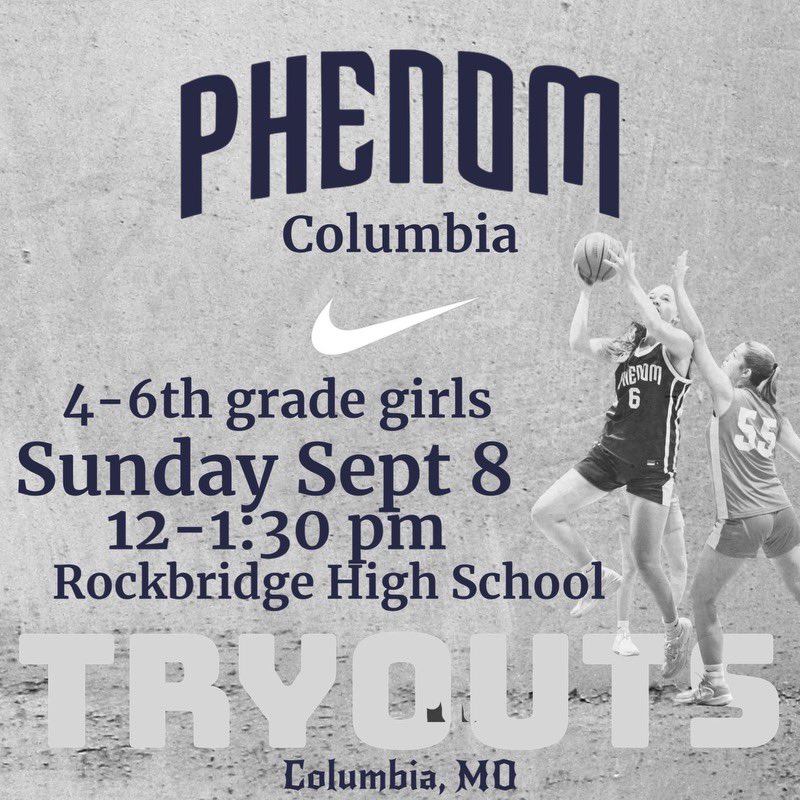 Columbia youth tryouts Sunday. Link coming in addt tweet or sign up on site