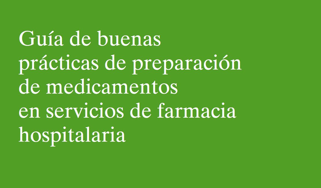 SOMUFARH (@somufarh) on Twitter photo Guía de buenas prácticas de preparación de medicamentos en servicios de farmacia hospitalaria SANIDAD 2024
MINISTERIO DE SANIDAD
sanidad.gob.es/areas/farmacia…
<a href="/sanidadgob/">Ministerio de Sanidad</a> <a href="/sefh_/">S.E.F.H</a> <a href="/Murciasalud/">Murciasalud</a> Guía de buenas prácticas de preparación de medicamentos en servicios de farmacia hospitalaria SANIDAD 2024
MINISTERIO DE SANIDAD
sanidad.gob.es/areas/farmacia…
<a href="/sanidadgob/">Ministerio de Sanidad</a> <a href="/sefh_/">S.E.F.H</a> <a href="/Murciasalud/">Murciasalud</a>