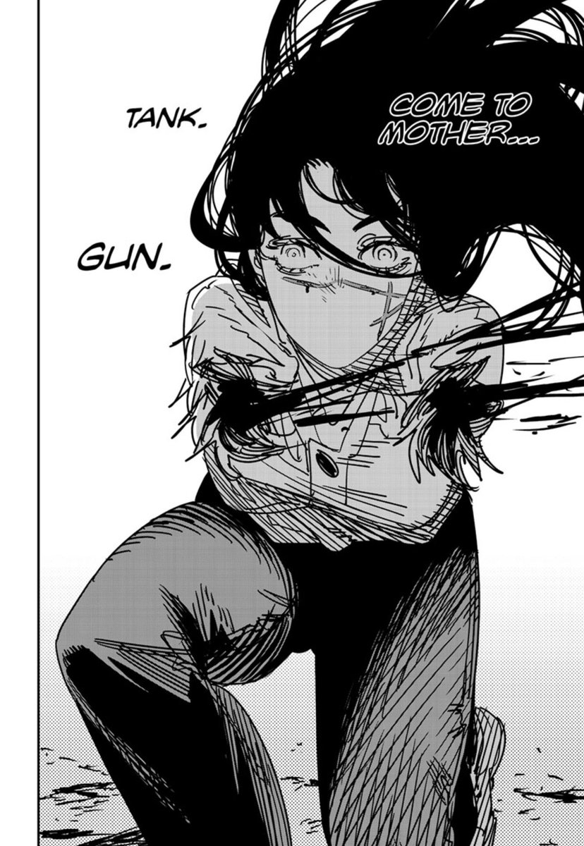 ayecyy's tweet photo. chainsaw man and toxic motherhood you will always be famous.

#csm176 https://t.co/YqZ16TM8cO