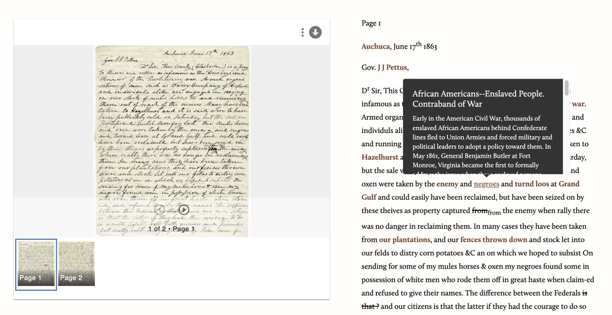 We've annotated over 5,000 subject tags in the collection! Each annotation is carefully drafted by our researchers to provide context to this rich collection &amp; make it easier to discover the experiences and voices of women, African Americans, &amp; many others.