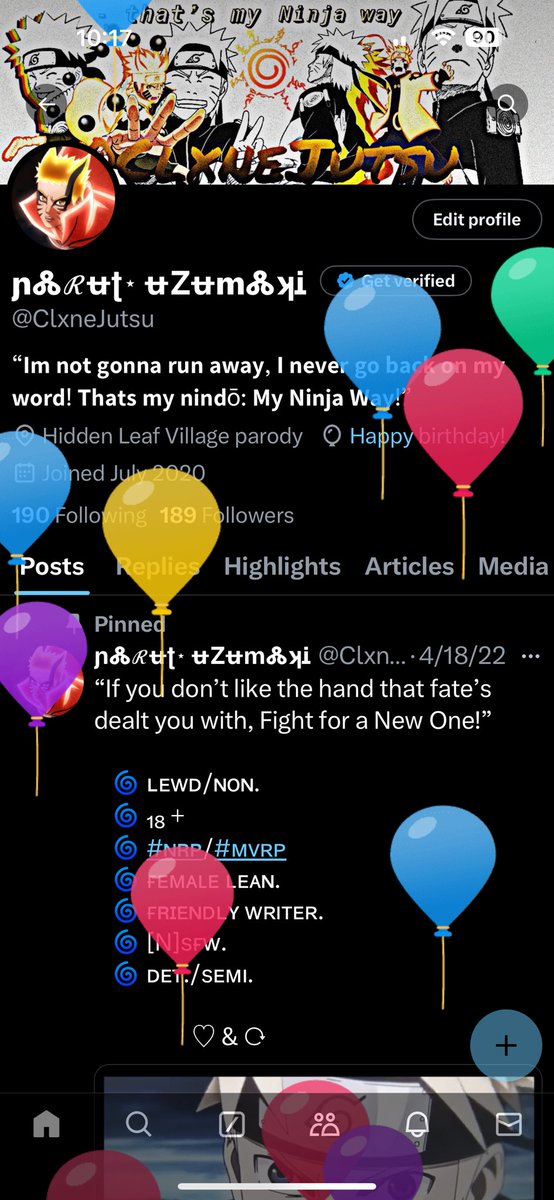 🌀: Happy birthday to me