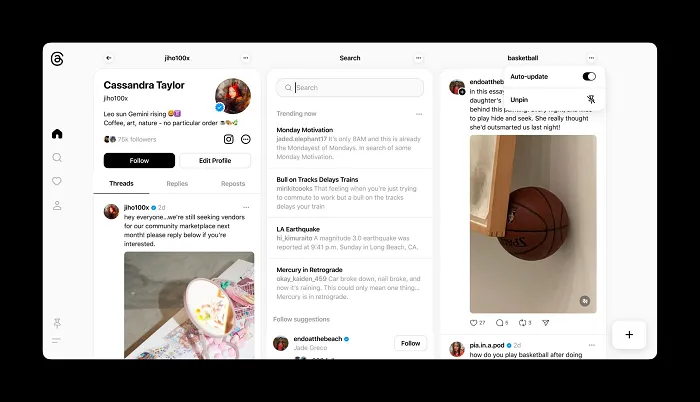 Threads Adds Option To Rearrange Columns on Desktop dlvr.it/TCmGz4