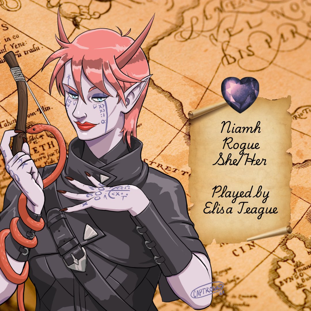 RollTogetherFDN's tweet photo. Announcing @geekypinup at our table as the Rogue Niamh (pronounced Neev)! Elisa Teague is a game designer and author, working on over 100 titles, including Tasha’s Cauldron of Everything, the Marvel TTRPG, Vampire: The Masquerade, and My Little Pony!! https://t.co/iNaPbRu5mF
