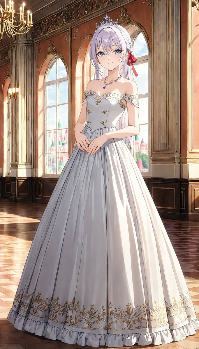 アニメキャラクター ロシデレ　フリル付きドレス　アーリャさん アニメキャラクター ロシデレ フリル付きドレス アーリャさん ロシデレ