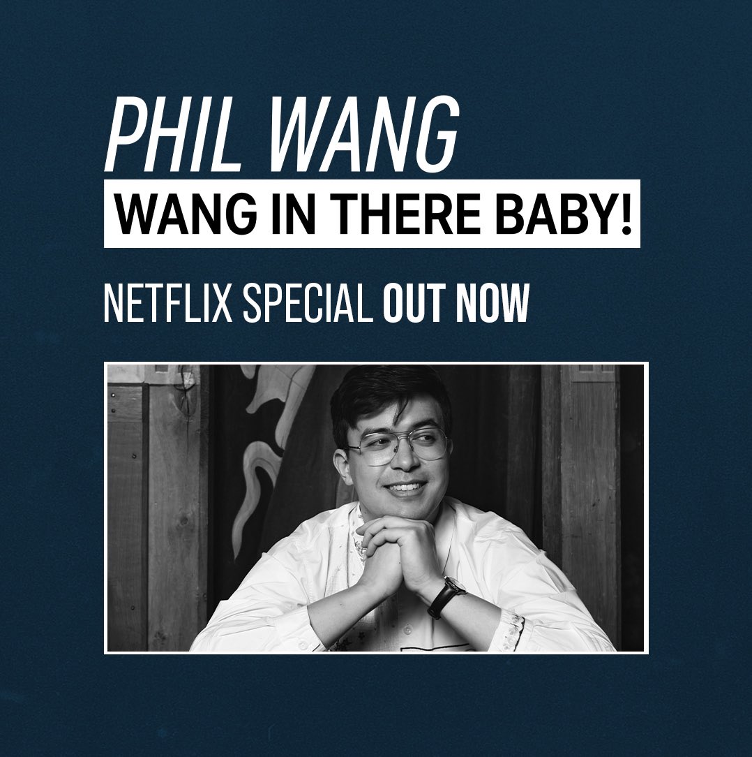 Avalon Comedy (@avaloncomedy) on Twitter photo Phil Wang’s brand new Netflix special, Wang In There Baby! is out now 🎉 
Phil riffs on reheated rice, octopus intelligence, and the importance of fact checking in this special filmed at Shakespeare’s Globe in London. Phil Wang’s brand new Netflix special, Wang In There Baby! is out now 🎉 
Phil riffs on reheated rice, octopus intelligence, and the importance of fact checking in this special filmed at Shakespeare’s Globe in London.