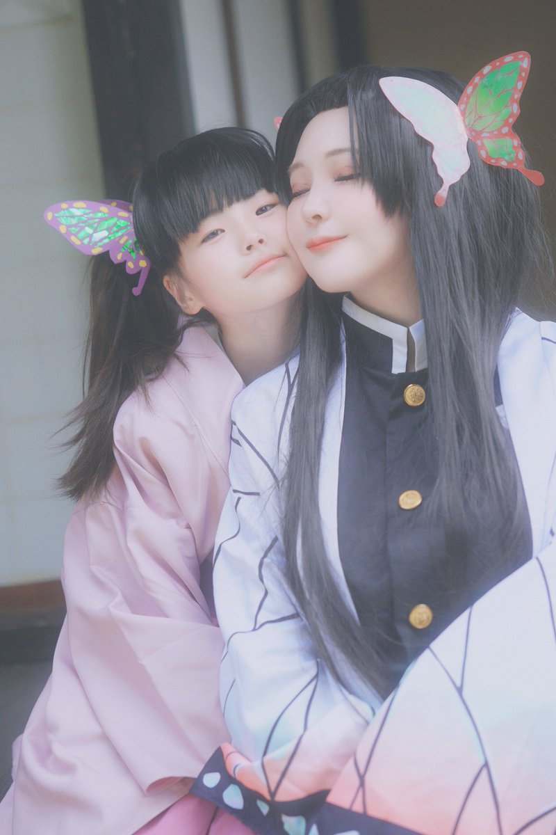 ⚠︎コスプレ*cosplay
鬼滅の刃　
胡蝶カナエ　/　栗花落カナヲ

🦋〜*°

#ラコロールもりぐち歴史館
#ラコロール