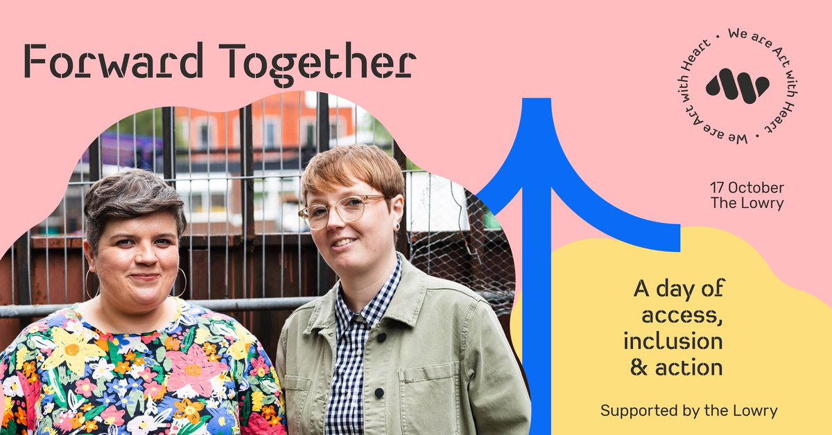 DibbyTheatre's tweet photo. 🚨Book Now!🚨

Forward Together - a day of access, inclusion &amp; action with @artwith_heart, @the_lowry 🥰

🗓️Thur 17 Oct
🏢The Lowry, Salford Quays

A day of workshops on access in theatre plus 1-1s on fundraising/producing &amp; a panel offering access top-tips. 

(1/2) https://t.co/IpDVIfRnB4