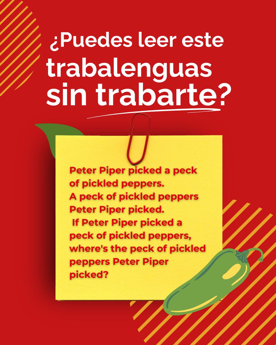 🤹‍♀️ ¡Desafía tu lengua y diviértete con los trabalenguas más divertidos!

#Macmillan #MacmillanEducation #InglésParaTodos #EnglishVocabulary #EnglishTeacher #English #Teachergram #claustrodeinglés #claustrodeig #memesdeprofes #humordocente #claustrodeprimaria #cosasdeprofes