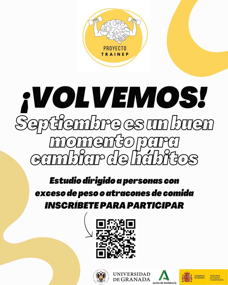 trainep_ugr's tweet image. ‼️SEGUIMOS CON NUESTRO ESTUDIO‼️

⛱️ Después de unas vacaciones reparadoras toca volver a la rutina. Desde TRAINEP nos gustaría ayudarte a mejorar algunos hábitos

✍️ Para participar rellena la encuesta de nuestro perfil o escanea el QR.