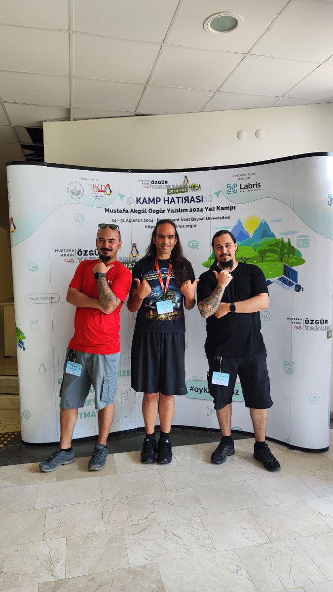Özgür Yazılım A.Ş. olarak, Mustafa Akgül Özgür Yazılım 2024 Yaz Kampı etkinliğinde olmaktan mutluluk duyuyoruz! 
#oyk2024yaz