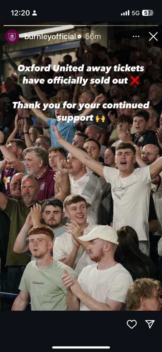 ClaretsFanTV's tweet photo. @francescalynn23 Currently crying https://t.co/W6MfENHrLj