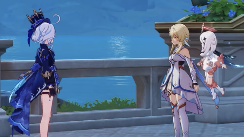 focalumi's tweet photo. cool bug fact: if you start the natlan archon quest without doing furina's story quest, the furina who says goodbye to you at the beginning won't have a vision https://t.co/7ENuYloxMS