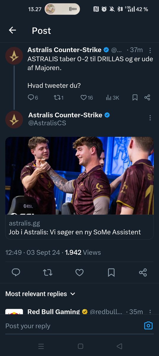 Er Astralis okay