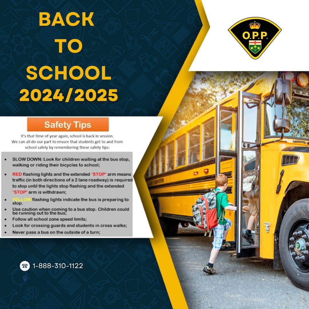 Please watch out for school buses as children return to school today. <a href="/kprschools/">KPRDSB</a> <a href="/PVNCCDSB/">PVNCCDSB</a>