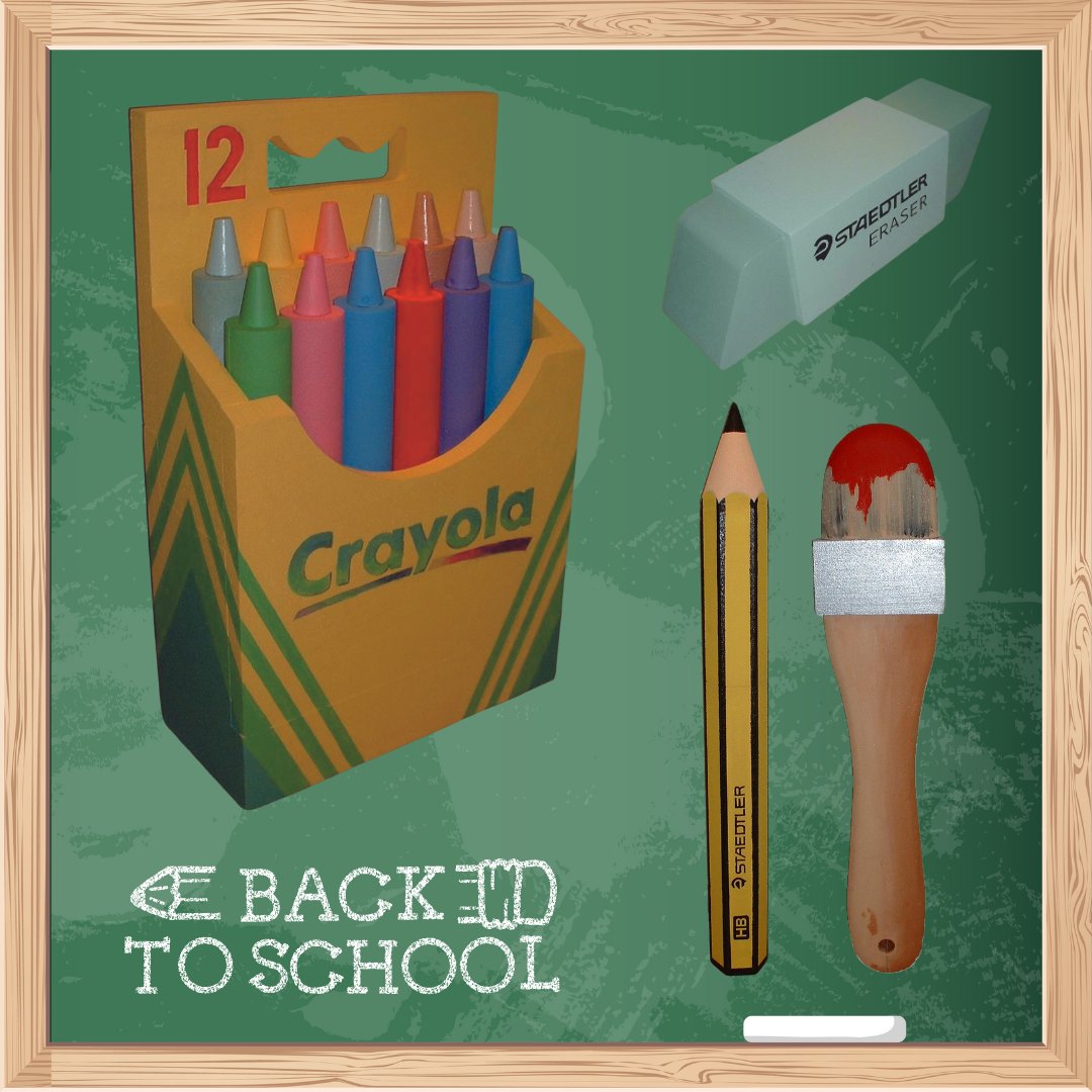 📚🏫✏️  It's Back to School Week ✏️🏫📚
We hope everyone has a smooth transition, whether it is children starting primary school, high school, college, or university. 
#BackToSchool #GiantProps #PolystyreneProps #Display #SchoolDisplay