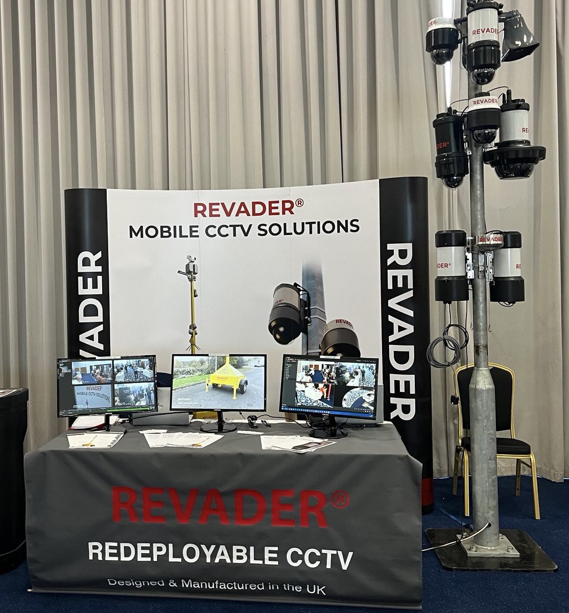 RevaderSecurity's tweet image. Great to be at Edgbaston Cricket Stadium today for #ST24 Birmingham where we are demonstrating our range of redeployable cameras &amp;amp; mobile CCTV solutions.