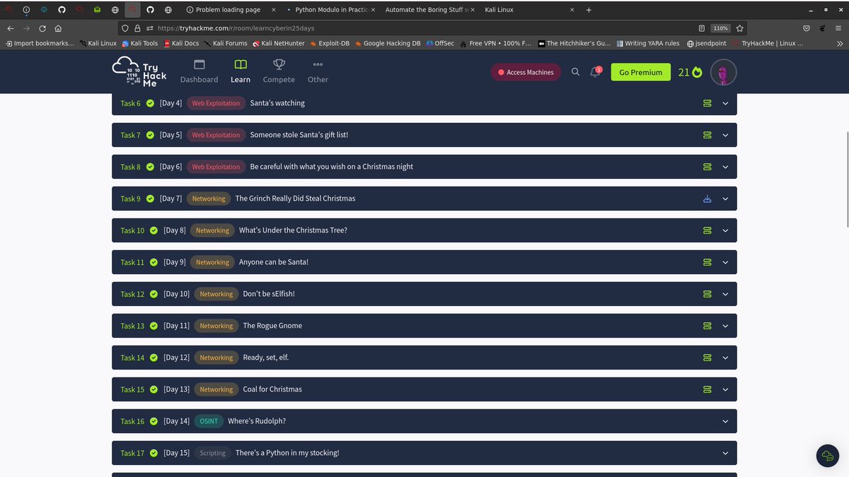 _zedcyber's tweet photo. Steady Bumping 🔥😁
Day 15 ✅

It’s scripting day, and one of the most powerful scripting languages was introduced - Python!

It was a sweet ride @_Rega_n looking forward to furthering tomorrow 😁

#25DaysHackingChallenge https://t.co/NNX8Jn3E2E
