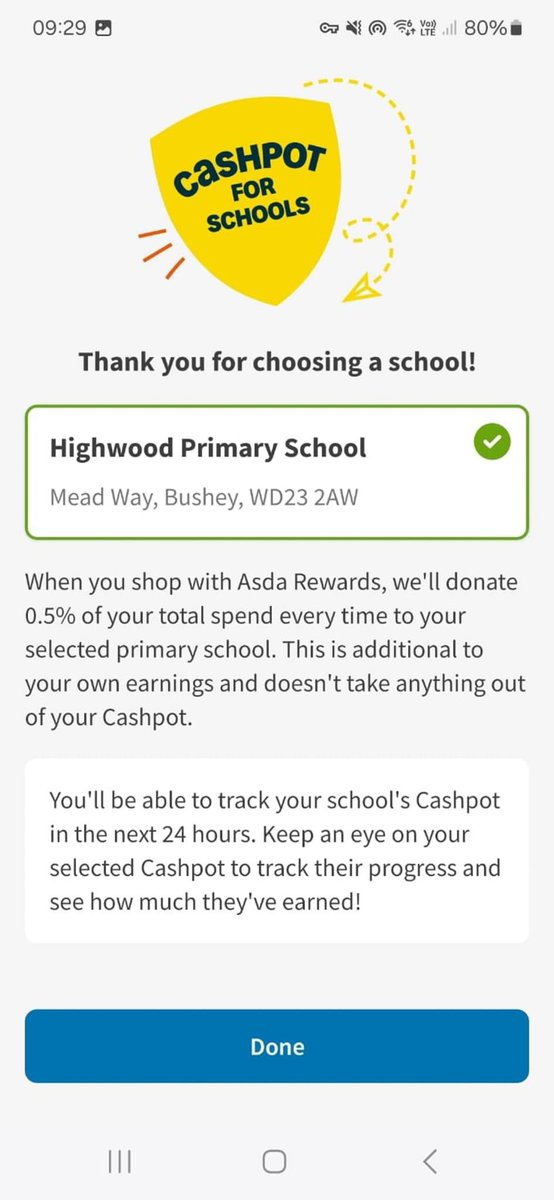 HighwoodFriends's tweet photo. Could anyone with asda rewards please add Highwood Primary School to their cashpot. It only runs for the next 88 days xx https://t.co/0uLGLLflfH