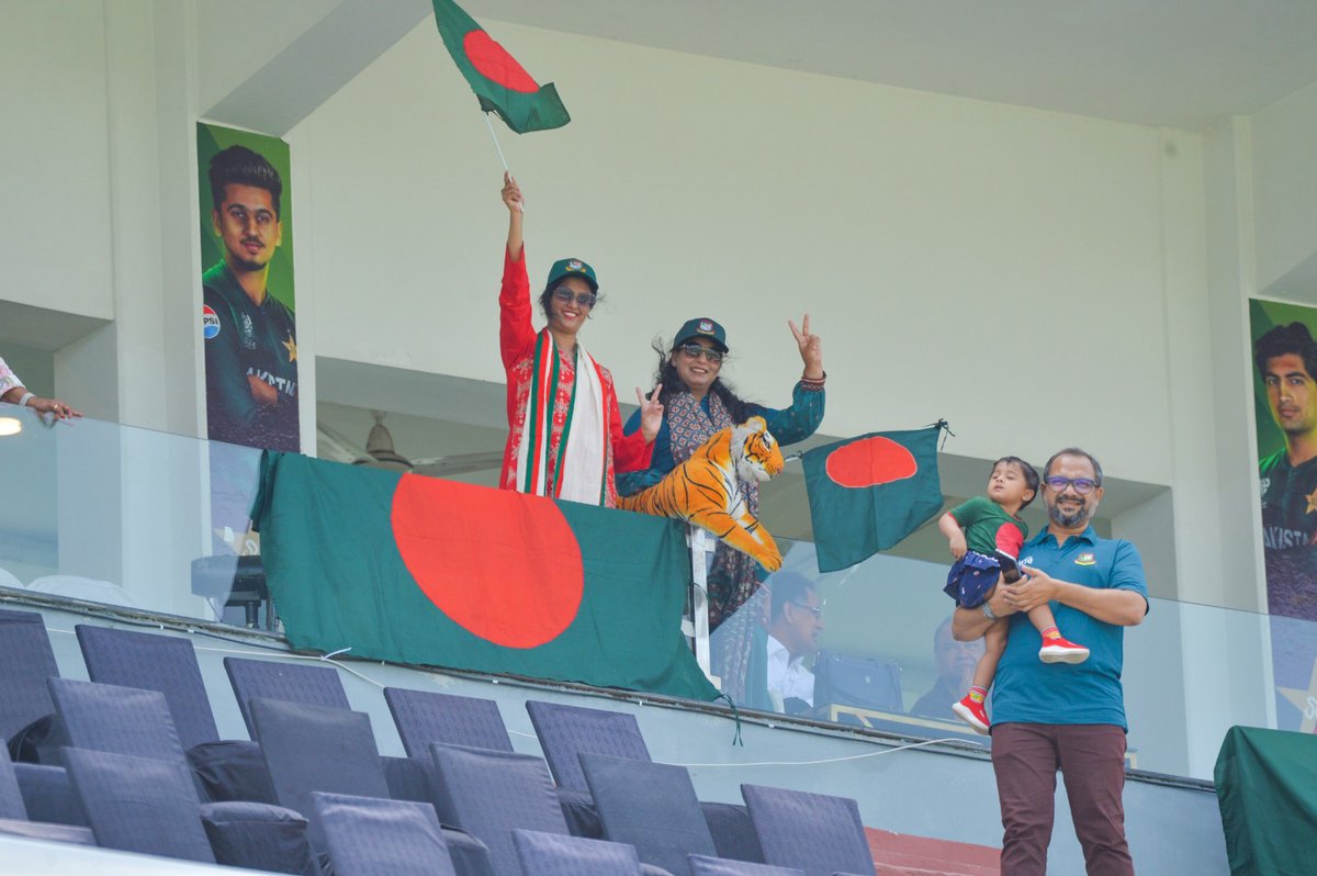 A heartfelt thank you to all the Bangladeshi supporters in Rawalpindi. Your unwavering support means everything! 🫶 🇧🇩

PC: PCB
#BCB #Cricket #BDCricket #Bangladesh #PAKvBAN #WTC25