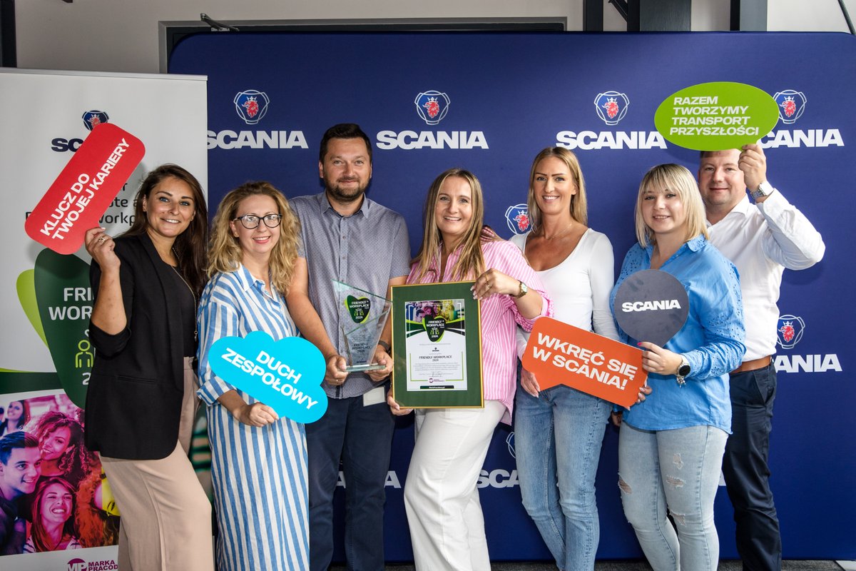 Zaufanie do ludzi, rozwój i przyjazne miejsce pracy. Scania Polska S.A. z tytułem "Friendly Workplace 2024"
 
markapracodawcy.pl/scania-polska-…
#scania <a href="/ScaniaPolska/">Scania Polska</a>