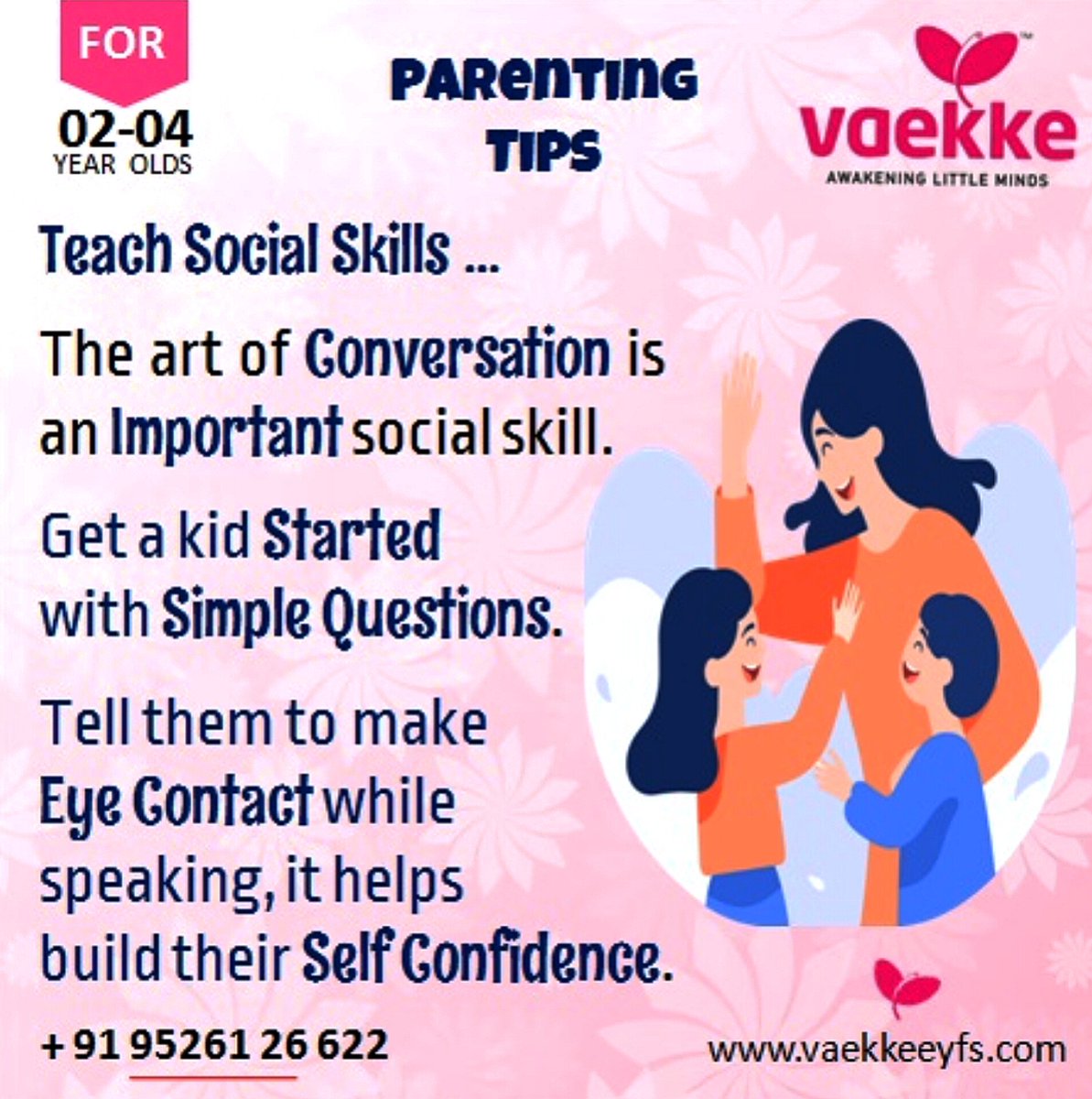 VaekkeEYFS's tweet image. PARENTING TIPS 

We all desire to be the Best Parent to our Children but that is challenging. 

Trust your instincts as you know your Child the best.

Vaekke EYFS activities assist you in this regard. 

#ParentingTips #Vaekkeeyfs #DeviceFreePresschoolProgram #HomeSchooling