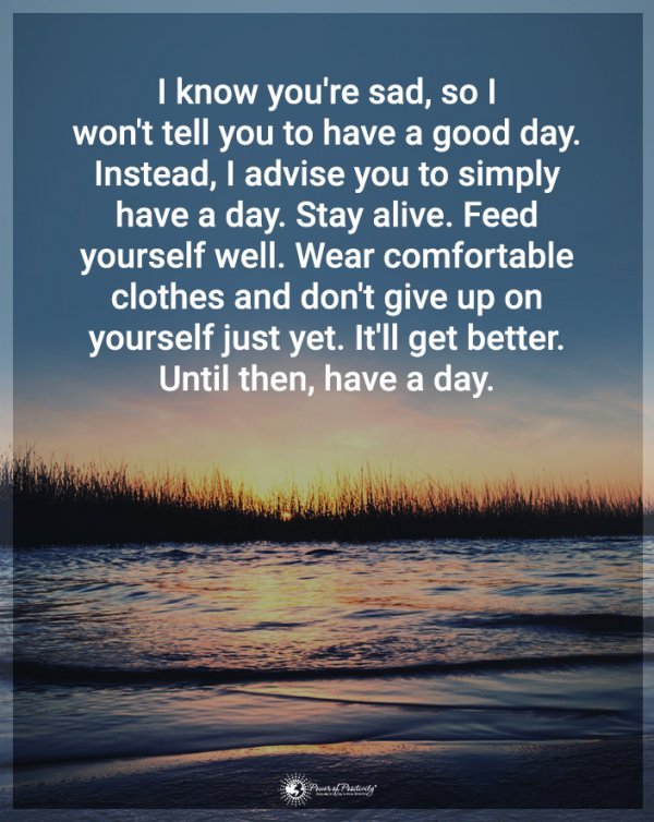 Sometimes things happen.