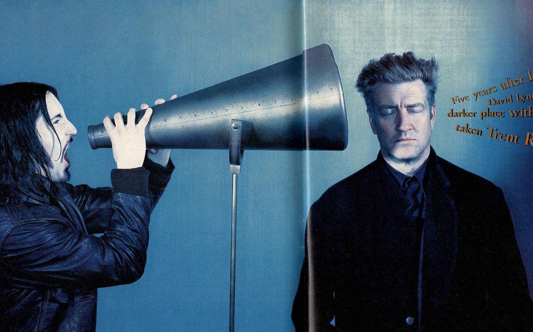 Trent Reznor and David Lynch for Rolling Stone magazine ahead of the release of "LOST HIGHWAY" (1997). Photo by Dan Winters
