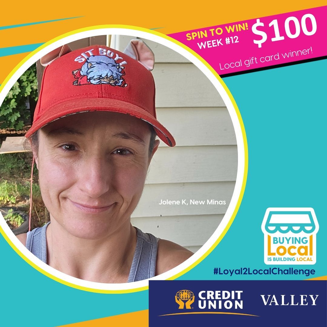 ValleyCU's tweet image. WOW!! This summer was packed full of local support!

WEEK #12 Winner: Jolene K, from New Minas. We hope you enjoy your $100 gift card for the some hot food at Pizzeria Robust in Port Williams!

#Loyal2LocalChallenge #ValleyCU #CreditUnions @rewind893 @pizzeriarobust
