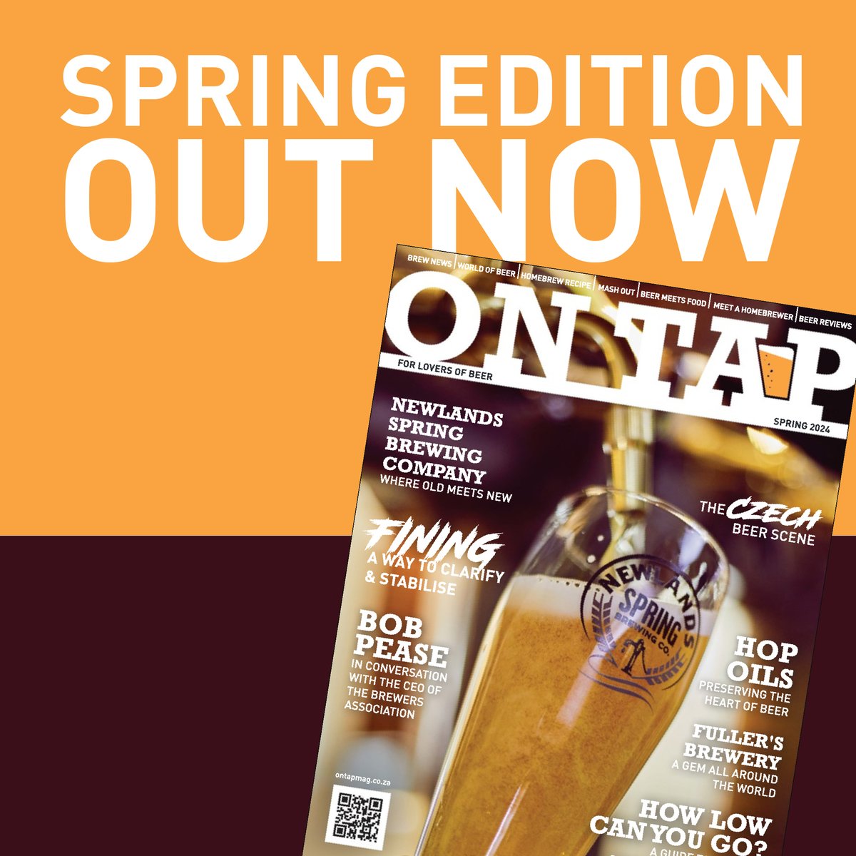 Spring is here, and so is our latest edition of On Tap Magazine! 🍻 

Download your copy online and enjoy! 
ontapmag.co.za 

#OnTapMagazine #SpringEdition #CraftBeer