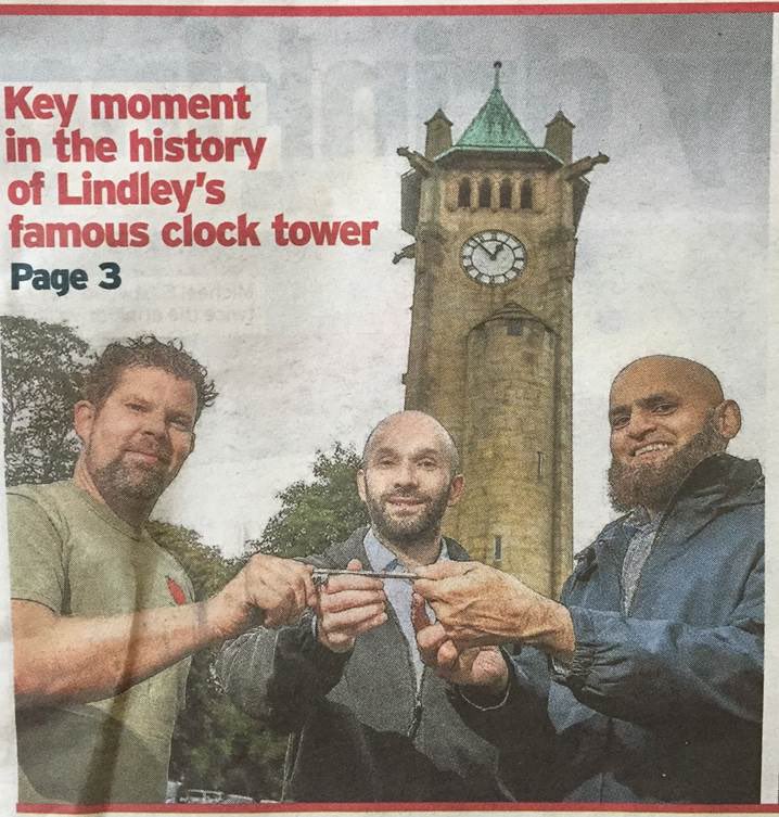 CahalBurke's tweet photo. CLOCK TOWER OPEN DAY
Looking forward to volunteering with Lindley Community Group at the Heritage Open Days Lindley Clock Tower Open Day this Saturday 7th September 10am-2pm.
Thank you to all the volunteers who make it happen!
Entry is FREE!
#Lindley #LindleyClockTower https://t.co/DEES3ULpCg