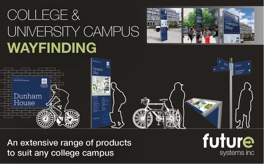 FutureSystemsX's tweet photo. Let our pioneering technology lead the way for your campuses active travel initiatives. Our campus wayfinding make navigating on foot a breeze, promoting healthier and safer college campuses. #ActiveTravel #WayfindingSystems #CampusNavigation #ActiveTransportation https://t.co/KAG1Gv1m8r