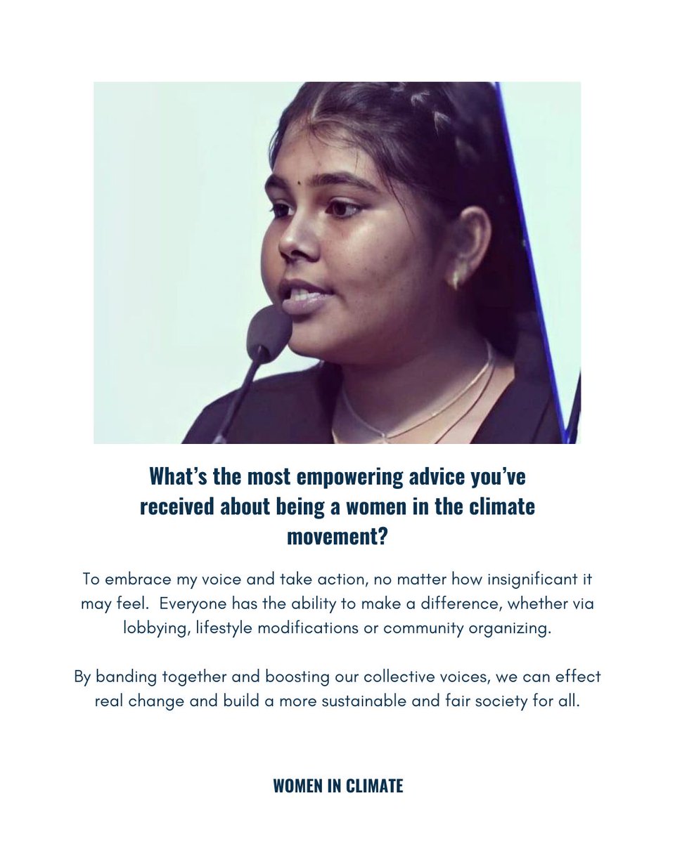 🌿 Excited to bring back our #WomenInClimate Series! 🌍 Meet Srijanita Maurya, a passionate advocate for animal welfare and environmental protection. 🐾 Through The Animal Patronage, she leads rescues, awareness campaigns, and lobbying for ecosystems.
 #ClimateAction