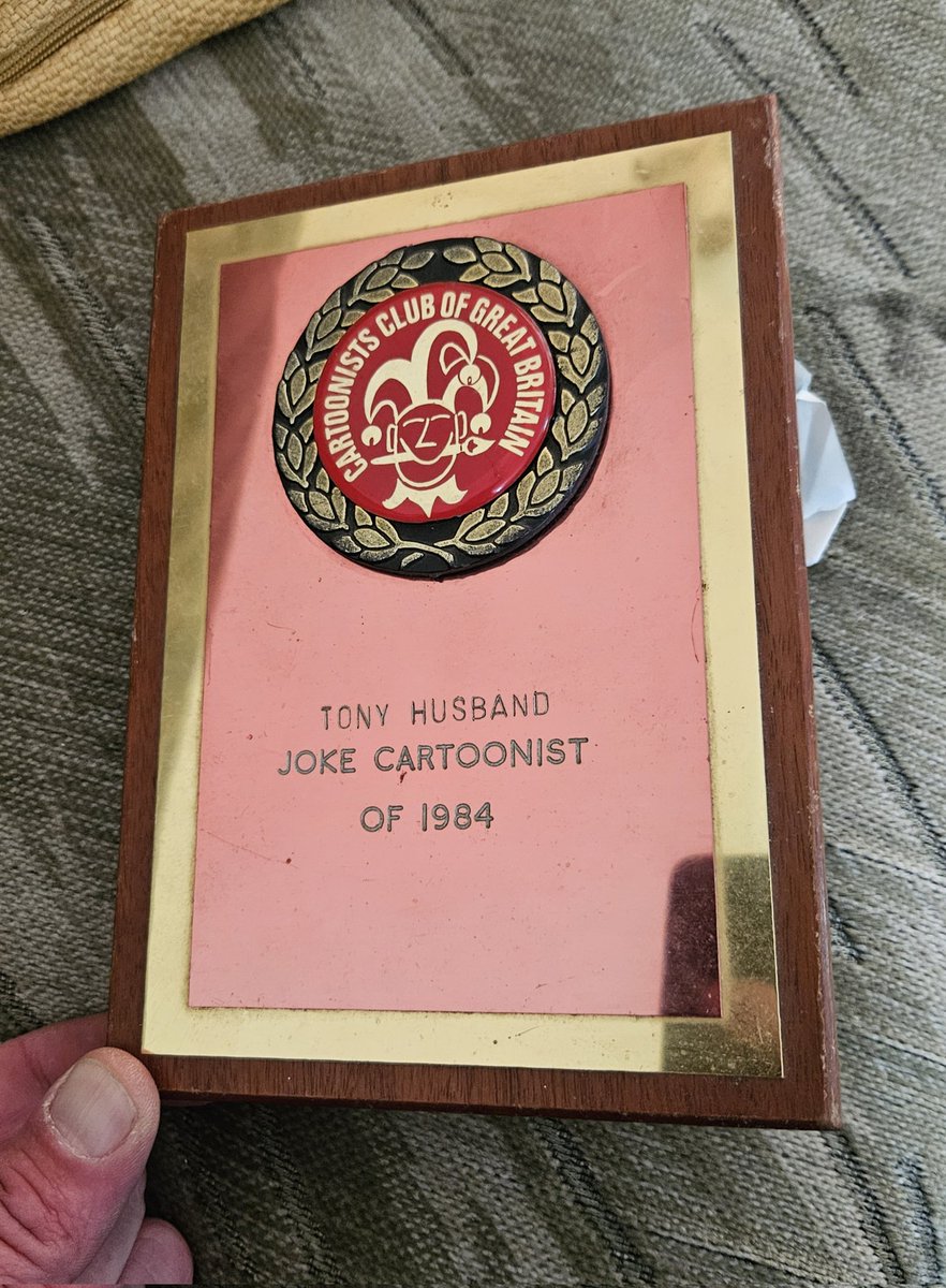 Dad's first award.
<a href="/tonyhusband1/">Tony Husband Cartoon Archive</a>