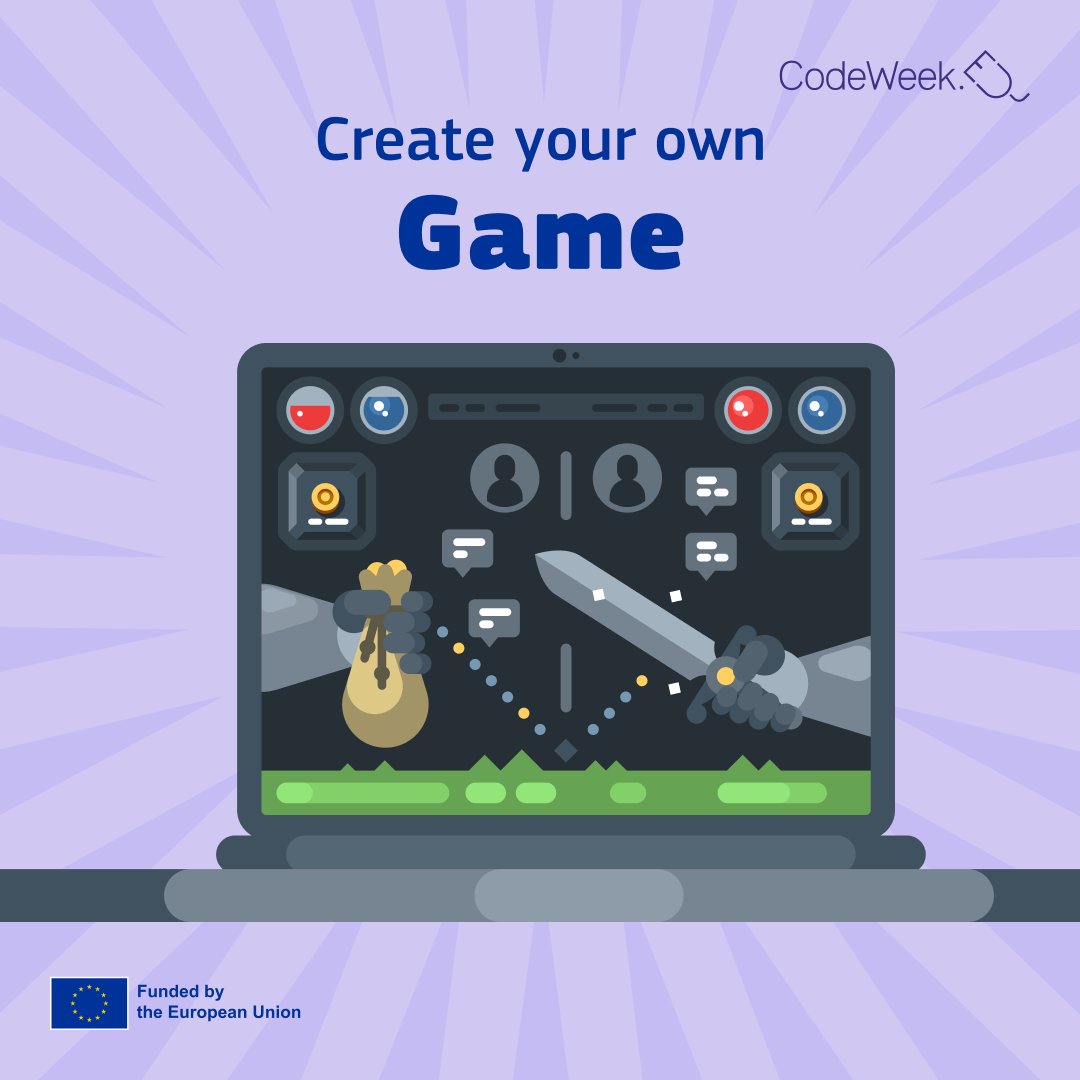 CodeWeekEU's tweet image. Ever wanted to create your own game? 🎮 With tools like Scratch, you can go from gamer to game developer in just a few steps. Start small, dream big, and let your creativity shine. 🚀

Join #EUCodeWeek and level up! 🔥

#CodeWeekEU #Scratch #FutureCoders