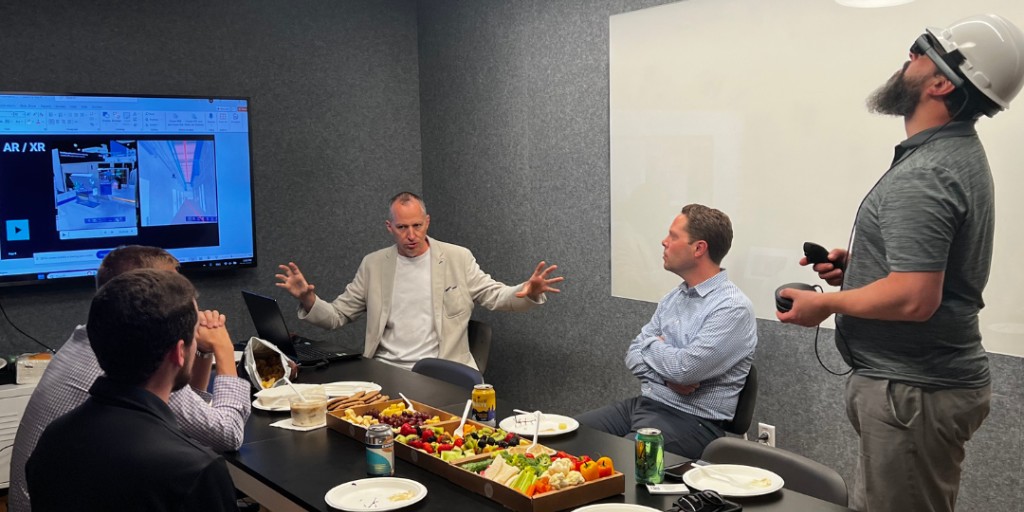 ModulusBIM's tweet image. It was amazing to bring together construction professionals to discuss individual projects, share stories about hobbies and families, and brainstorm the future of our industry. Shoutout to Igor for leading these conversations with his characteristic eccentricity and drive.