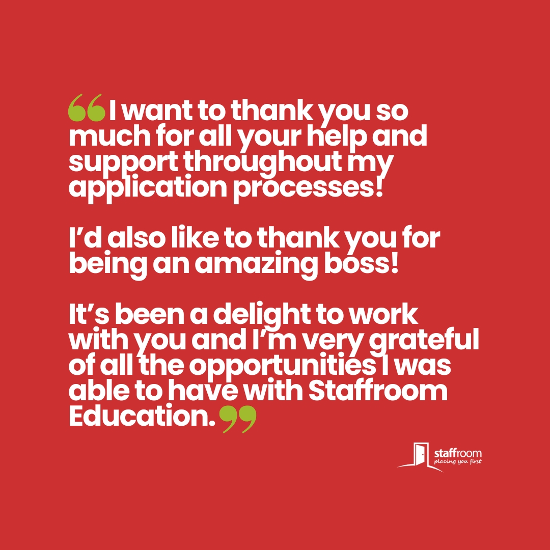 Oh we do love a good testimonial!🙌

#review #feedback #edujobs #jobswales