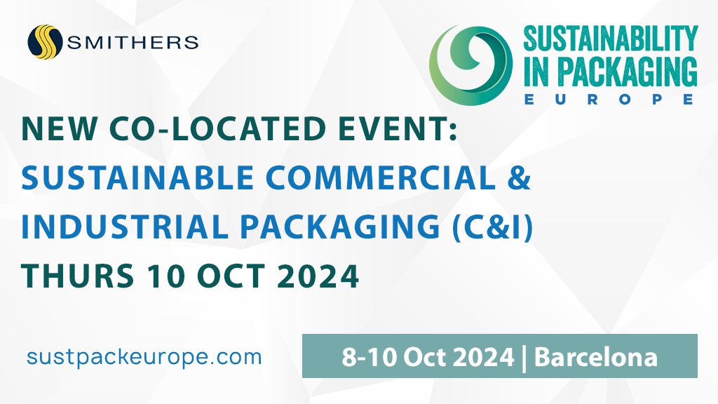 Brand new co-located event! Tickets for this event are included within the price of a Sustainability in Packaging Europe 2 day conference ticket, but you can also purchase tickets to this event separately.

View Full Agenda: bit.ly/4e3Xy4W
Book : bit.ly/3ZfjdTP