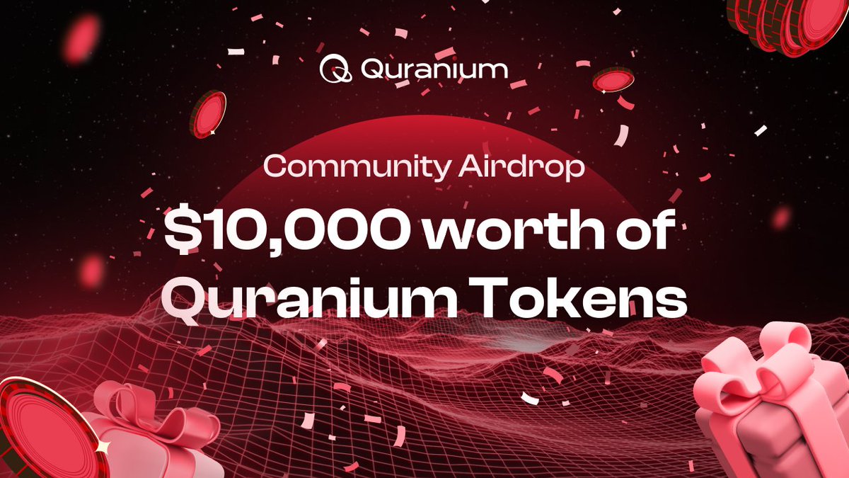 Official Airdrop Is Live! 💵🚀

Participate in our Airdrop and be in with a chance of receiving $10,000 worth of QRN tokens!

Airdrop:
t.me/QuraniumAirdro…

Airdrop rewards will be distributed to winners after listing and 1000 lucky random (1000 winners in total) participants