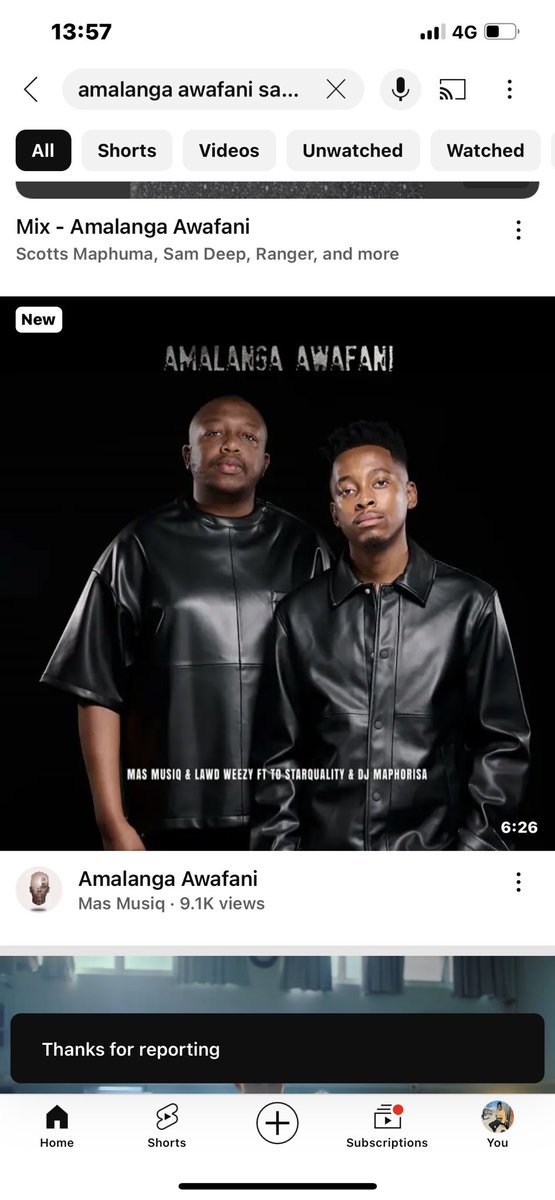 Thuli_Sthuli's tweet photo. Those who don’t have iPhones to report the song on Apple Music, go to YouTube and report there. Samthing Soweto must be credited for his vocals. We are the consumers of this music, let us stand on business. 
#NoExploitation Samthing Soweto https://t.co/yEqmfV1hGH