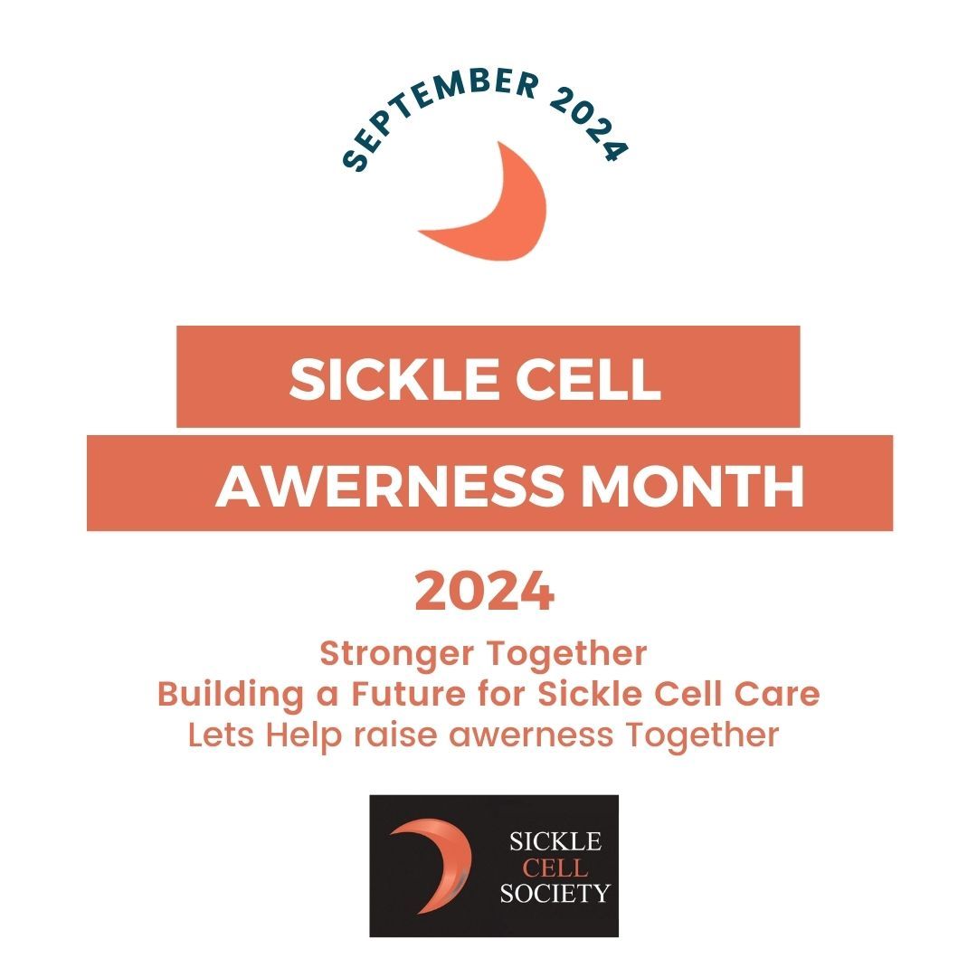 🌟 September is Sickle Cell Awareness Month 2024! 🌟 We're embracing our theme, *Stronger Together*, with weekly posts on Sickle Cell facts, nutrition, and mental health. Let’s raise awareness and support each other! 💪❤️ #SickleCellAwareness #StrongerTogether