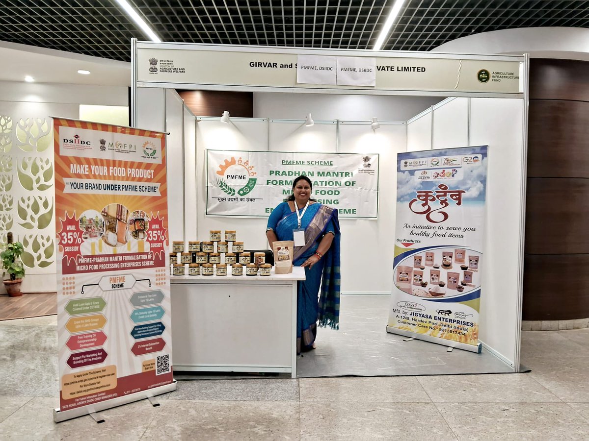 PmfmeD's tweet photo. #PMFME  #DSIIDC 3.9.24 को AgriSure Fund &amp; Krishi Nivesh Portal के launch program में PMFME Scheme की जागरूकता बढ़ाती टीम की झलकें। 
योजना को अधिक जानने के लिए, कृपया
https://t.co/IOAEOZepm5... पर क्लिक करें। और इस योजन
लाभ उठाने के लिए लॉगिन करें और अपने ऋण के लिए रजिस्टर करें। https://t.co/9OylXCSHLN