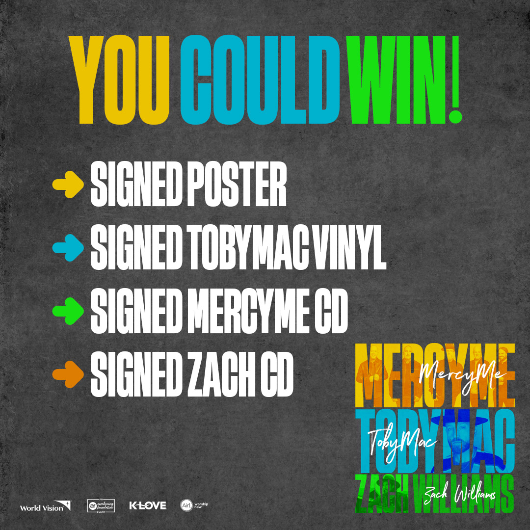 MVP Arena (@themvparena) on Twitter photo 🎉 GIVEAWAY ALERT! We’re giving away a prize pack that includes signed CDs, vinyl and poster from <a href="/tobymac/">TobyMac</a>, <a href="/mercyme/">MercyMe</a> and <a href="/zachwilliams/">Zach Williams</a>, PLUS 2 tickets to see them live at MVP Arena on Friday, November 15! View the rules & enter at bit.ly/4cOtold
<a href="/Awakeningevents/">Awakening Events</a> 🎉 GIVEAWAY ALERT! We’re giving away a prize pack that includes signed CDs, vinyl and poster from <a href="/tobymac/">TobyMac</a>, <a href="/mercyme/">MercyMe</a> and <a href="/zachwilliams/">Zach Williams</a>, PLUS 2 tickets to see them live at MVP Arena on Friday, November 15! View the rules & enter at bit.ly/4cOtold
<a href="/Awakeningevents/">Awakening Events</a>