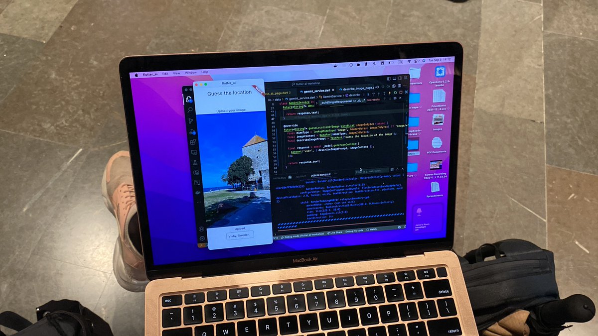 kerberjg's tweet image. I was surprised to learn how easy the Gemini AI integration in Flutter was!
Very insightful, might come in handy for some projects 😊✨

Thanks to @alfredobs97 for the well executed workshop! 🥳 #FlutterDev #FlutterNFriends