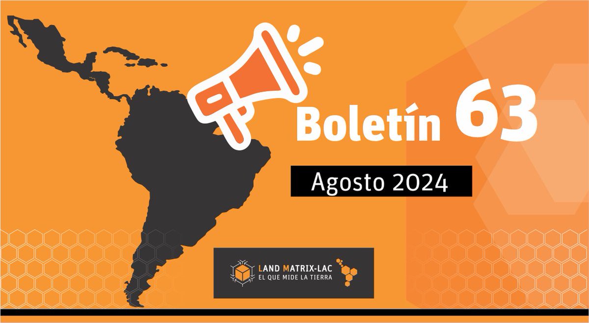 Boletín Nº 63 – Agosto 2024

ES 👉landmatrix-lac.org/boletines/bole…

EN 👉landmatrix-lac.org/boletines/64-n…

#incidenciapolítica   #GIS #SistemasDeInformaciónGeográfica
#GrandesTransaccionesDeTierras
#GobernazaDeLaTierra #AcaparamientoDeTierras  #InversionesEnTierras