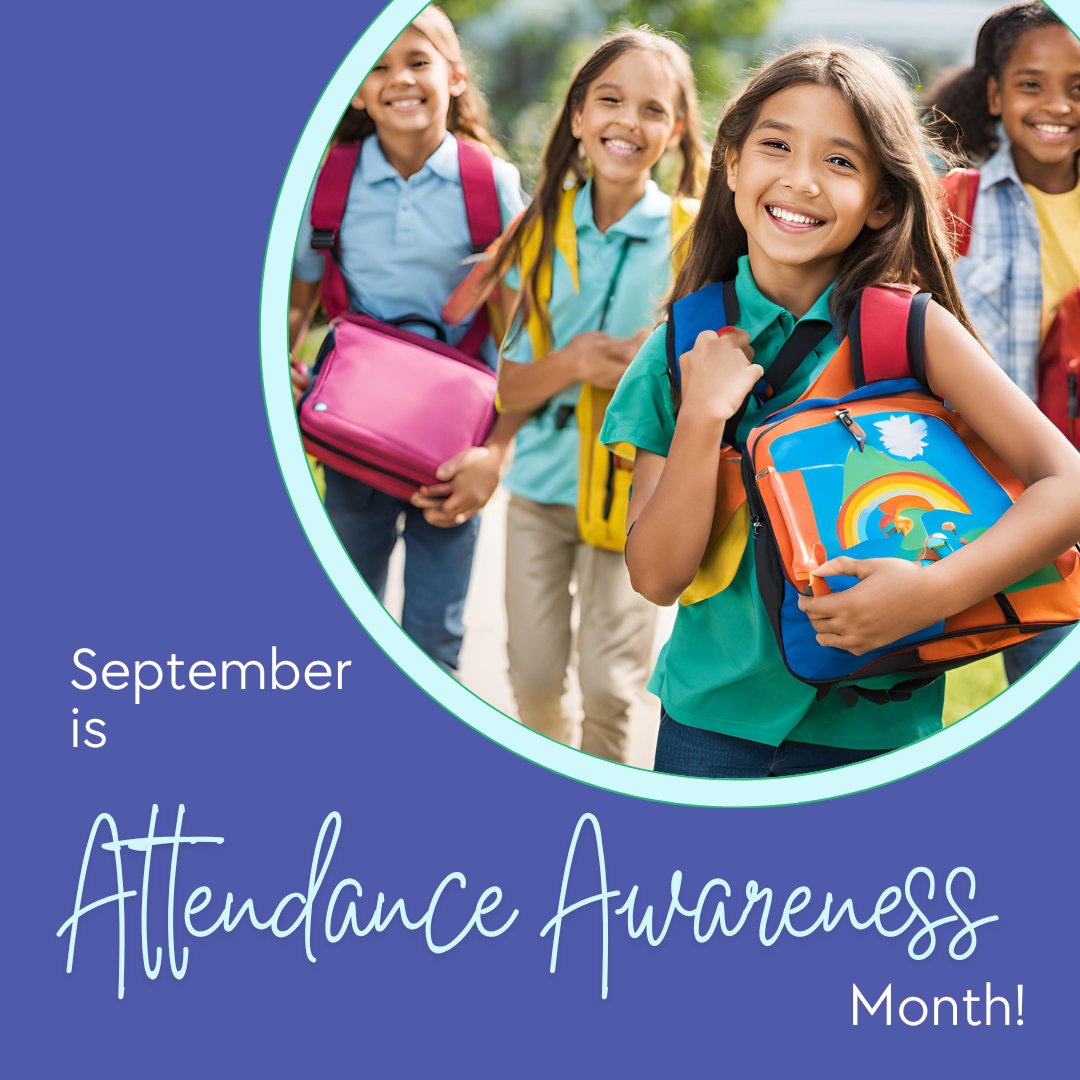 🌟 September is Attendance Awareness Month! 🌟

Every school day counts! Consistent attendance is key to academic success, personal growth, and building a strong school community. Let's work together to ensure every student is present, engaged, and ready to learn.
