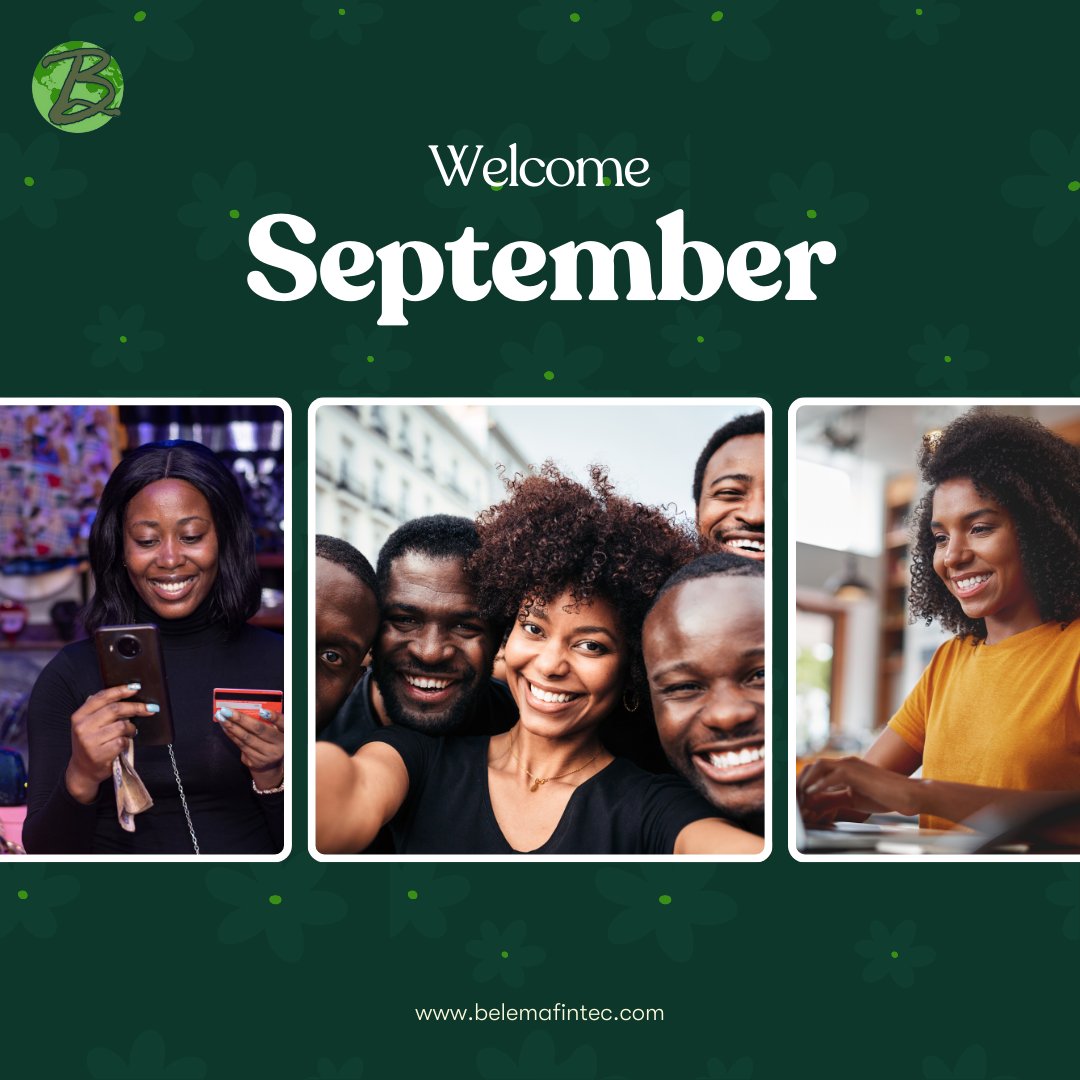 Hello September!
 A new month means a fresh start, new goals, and endless possibilities.

#HelloSeptember #NewMonthNewGoals #EndlessPossibilities
#paymentsolutions
