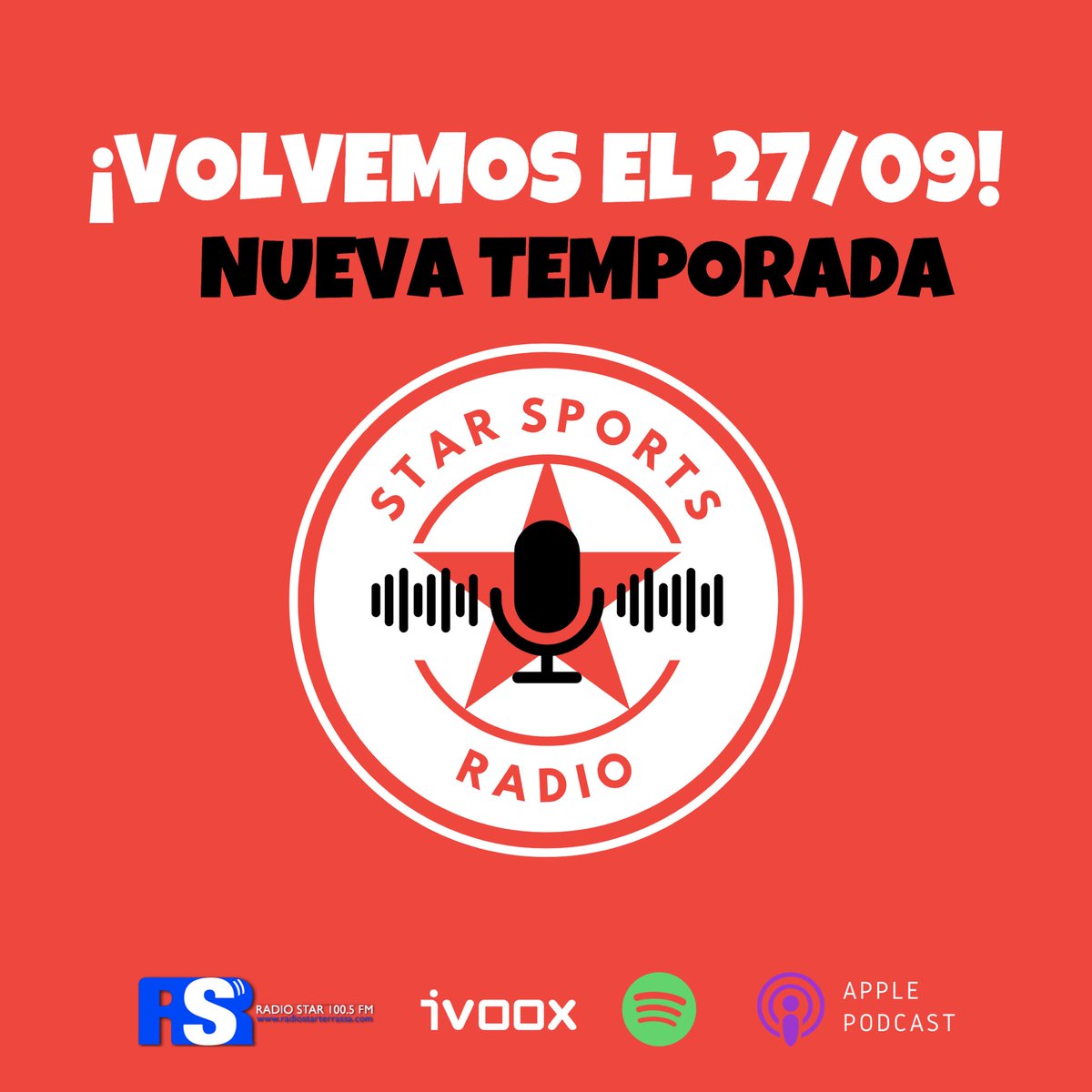 El 27 de Septiembre a las 20h. Guarda la fecha.