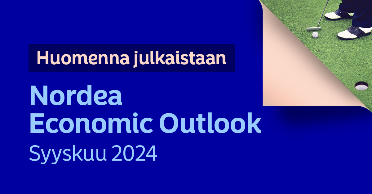 Huomenna, 4.9. klo 11: Liity mukaan, kun julkaisemme Nordean talousennusteen, joka sisältää tuoreimmat Pohjoismaita ja kansainvälistä taloutta koskevat analyysimme ja ennusteemme. Ilmoittaudu webinaariin, jossa Nordean ekonomistit <a href="/KoivuTuuli/">Tuuli Koivu</a> ja <a href="/JuhoKostiainen/">Juho Kostiainen</a> käyvät läpi