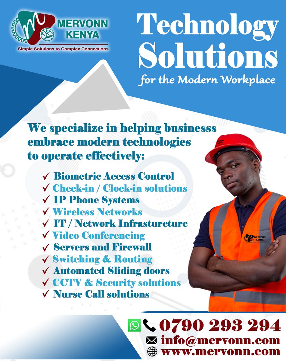 MervonnKenya's tweet photo. Safeguard Your Property with Advanced Security Features and Easy Installation
Talk to us today.
0790 293 294
info@mervonn.com
https://t.co/uGFzbKGN8p
#nairobinorthernbypass #Sakaja #kitengela #bamburicement #AnitaMustResign #KUPPET #OccupyJKIA https://t.co/DPmJL4FYQV
