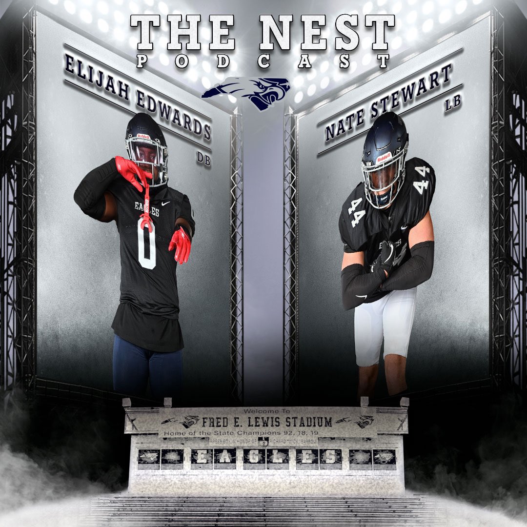 East Forsyth Football (@efhs_football) on Twitter photo Itβs Tuesday, so that means The Nest Podcast with Hot Rod & <a href="/CoachWillert/">Todd Willert</a> is tonight at 7:30.
Tonight's guests: Sr DB <a href="/2ElijahEdwards/">Elijah Edwards β</a> & Sr LB <a href="/Nate_Stewart_/">Nathan Stewart</a>
Listen on <a href="/TobaccoRadio/">Tobacco Road Sports Radio</a>, or be there at J. Pepperβs Southern Grille (jpeppers.com). Itβs Tuesday, so that means The Nest Podcast with Hot Rod & <a href="/CoachWillert/">Todd Willert</a> is tonight at 7:30.
Tonight's guests: Sr DB <a href="/2ElijahEdwards/">Elijah Edwards β</a> & Sr LB <a href="/Nate_Stewart_/">Nathan Stewart</a>
Listen on <a href="/TobaccoRadio/">Tobacco Road Sports Radio</a>, or be there at J. Pepperβs Southern Grille (jpeppers.com).